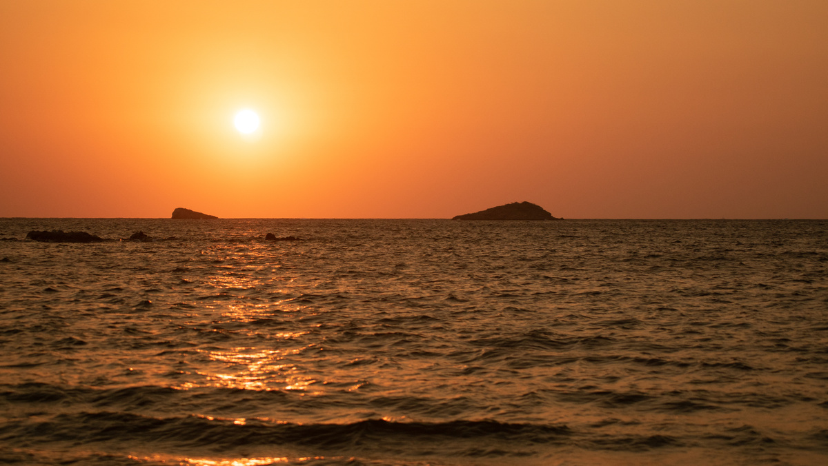 Sunset on Leros Island Greece